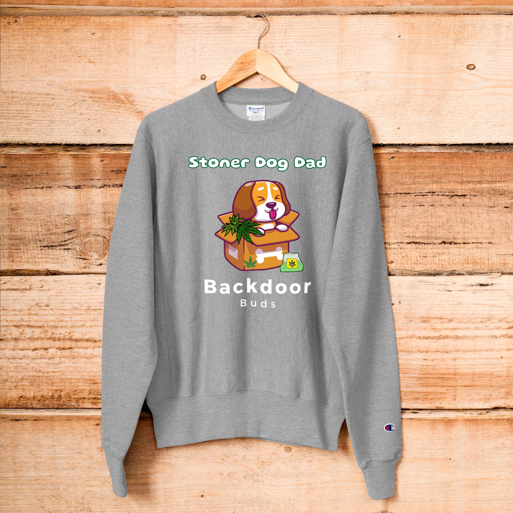 BDBuds Dog Dad Champion Sweatshirt - BackDoorBudsUSA