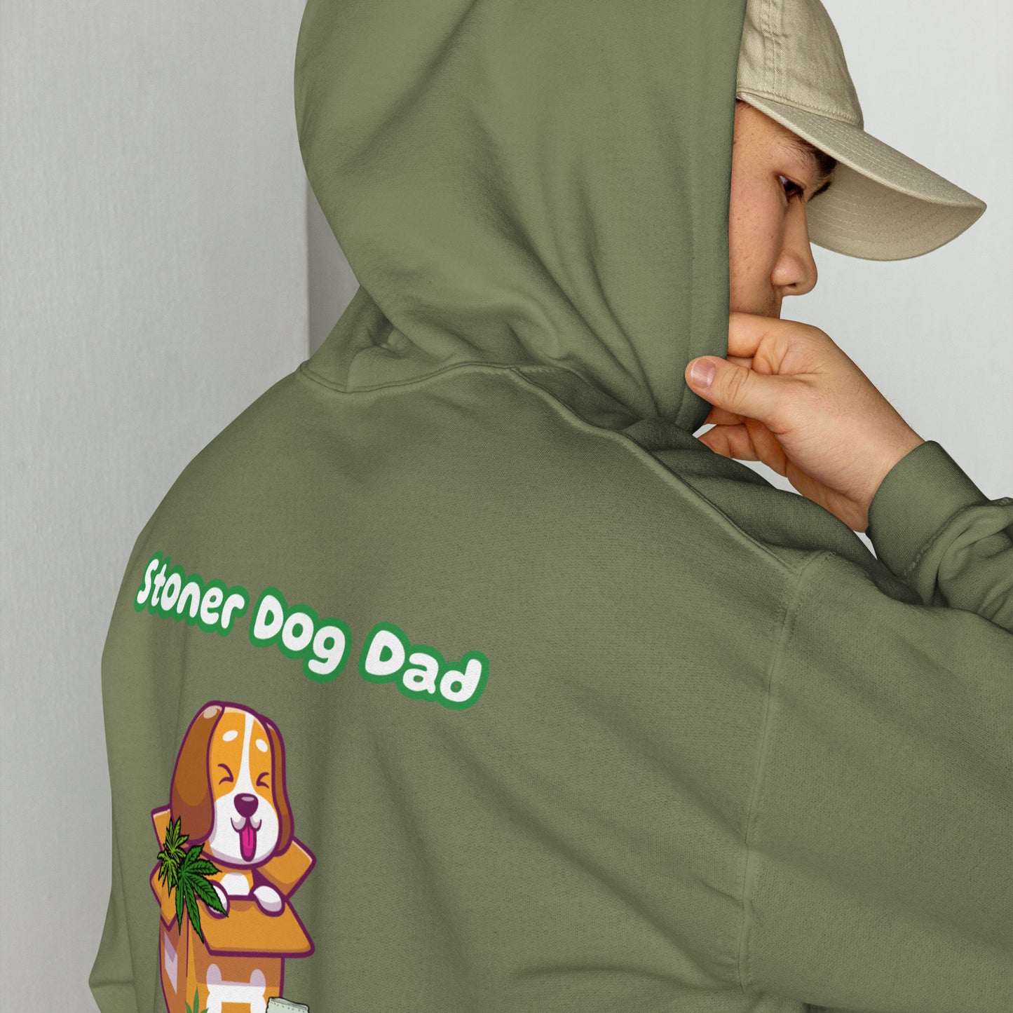 BDBuds Stoner Dog Dad Hoodie (Light) - BackDoorBudsUSA